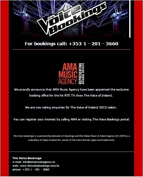 AMA The Voice Booking