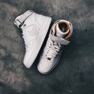 white sneakers