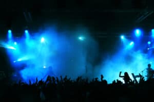 Festival Live crowd blue background 7806184