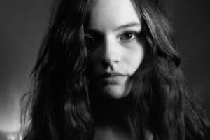 saoirse casey black and white photo by gary tiernan